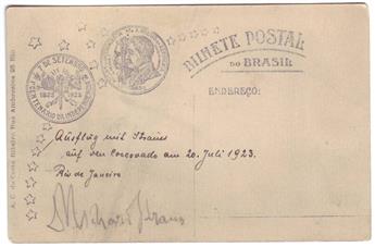 (MUSICIANS.) Group of 7 items, each signed: Arturo Toscanini * Richard Strauss * Bruno Walter (5).
